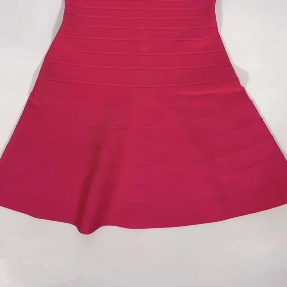 NEW HERVÉ LÉGER Barbiecore Bandage Mini Dress - Picture 6 of 9